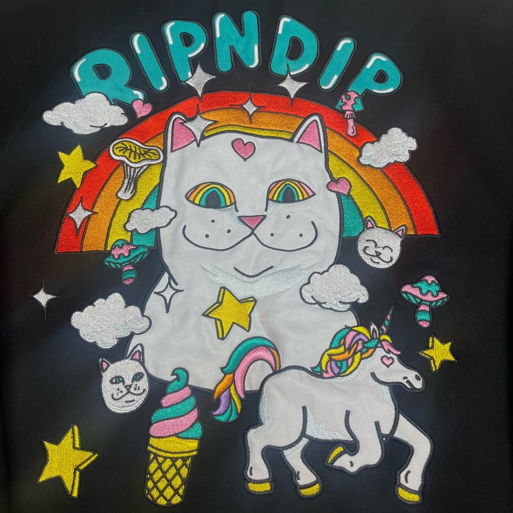 Ripndip Black Hoodie with colorful embroidery - Picture 5 of 5